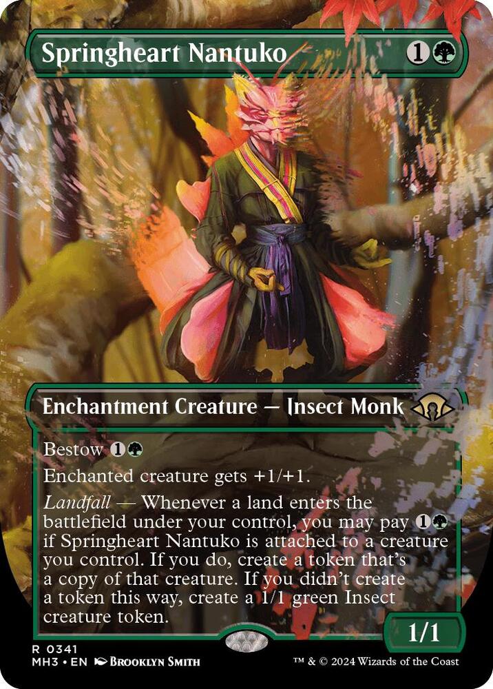 Springheart Nantuko Borderless (Modern Horizons 3)  - Foil | Good Games North