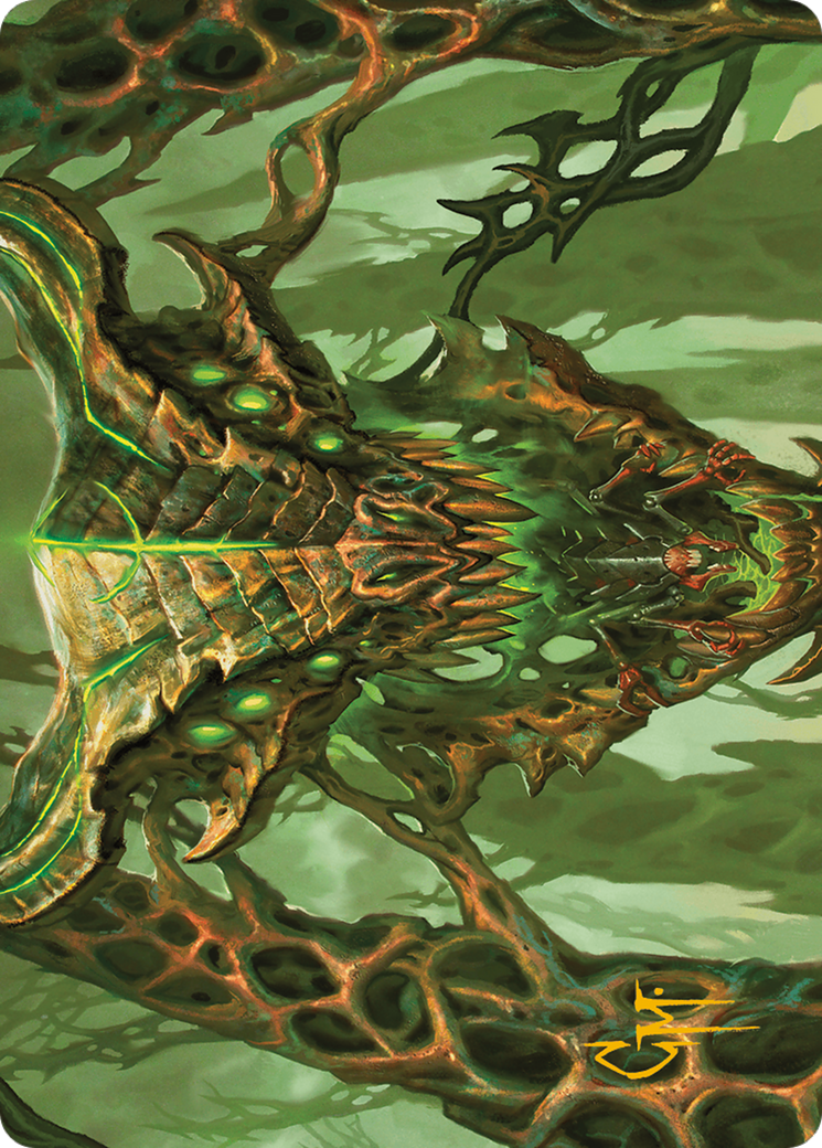 Colossal Dreadmask Art Card (Gold-Stamped Signature) [Modern Horizons 3 Art Series] | Good Games North