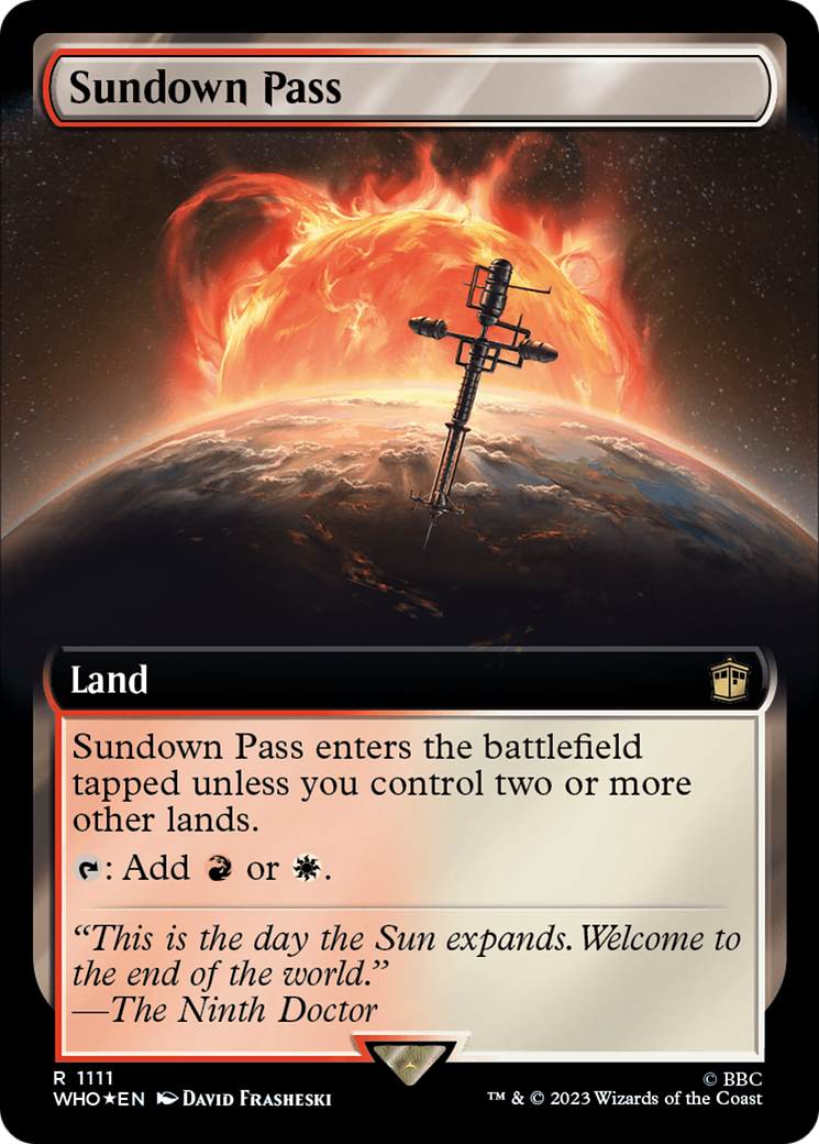 Sundown Pass (Extended Art) (Surge Foil) [Doctor Who] | Good Games North