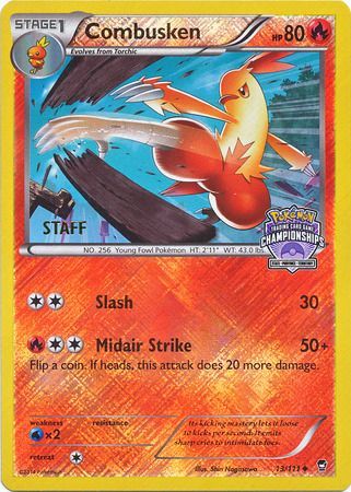 Combusken (13/111) (Championship Promo Staff) [XY: Furious Fists] | Good Games North