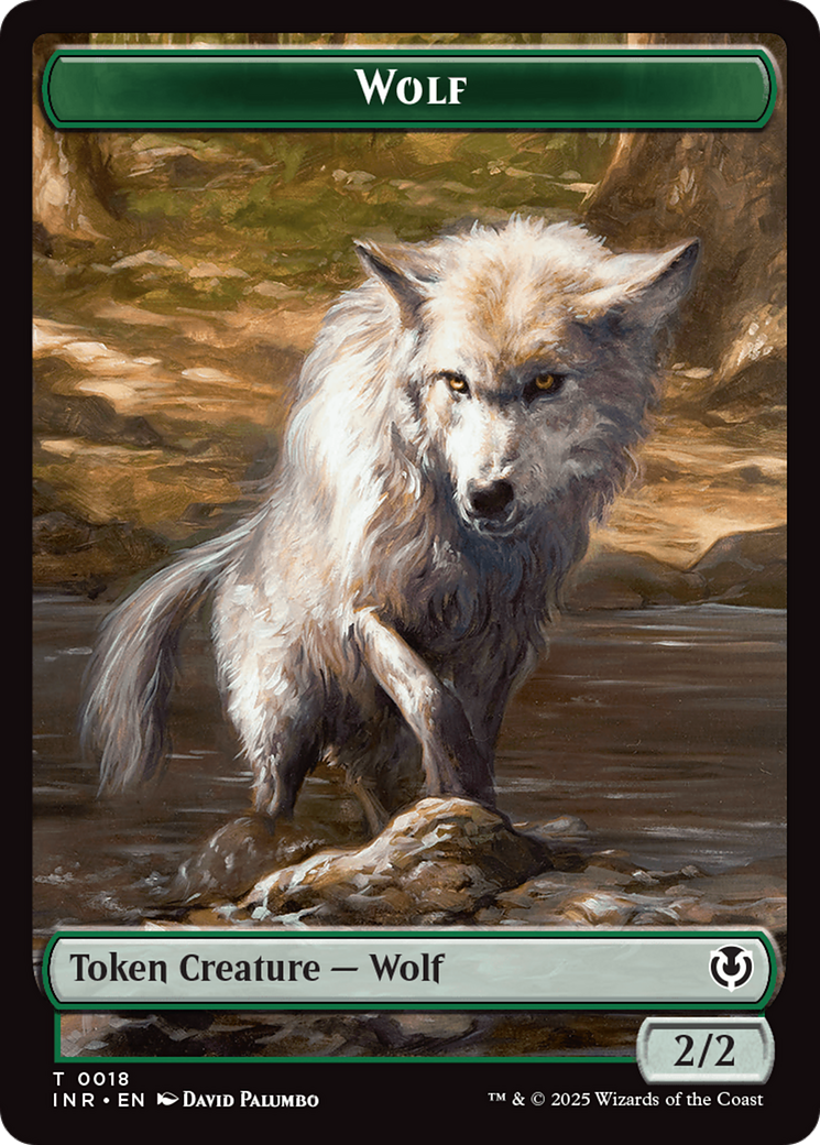 Wolf (0009) // Wolf (0018) Double-Sided Token [Innistrad Remastered Tokens] | Good Games North