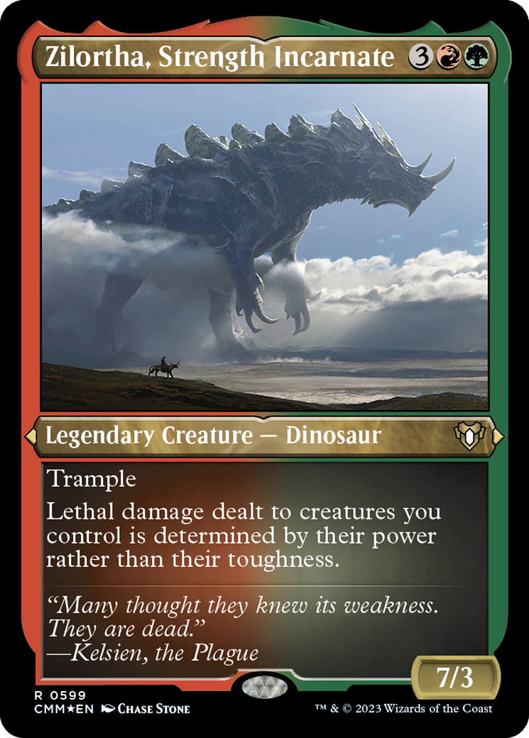 Zilortha, Strength Incarnate (Foil Etched) [Commander Masters] | Good Games North