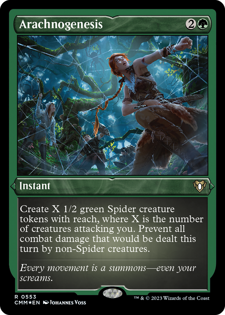 Arachnogenesis (Foil Etched) [Commander Masters] | Good Games North