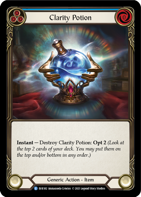 Clarity Potion [EVR182] (Everfest)  1st Edition Cold Foil | Good Games North