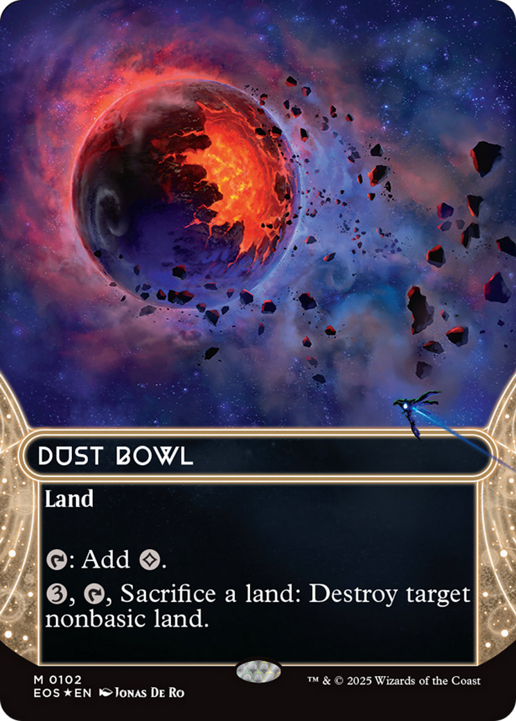 Dust Bowl (0102) (Borderless) (Galaxy Foil) [Edge of Eternities: Stellar Sights] | Good Games North
