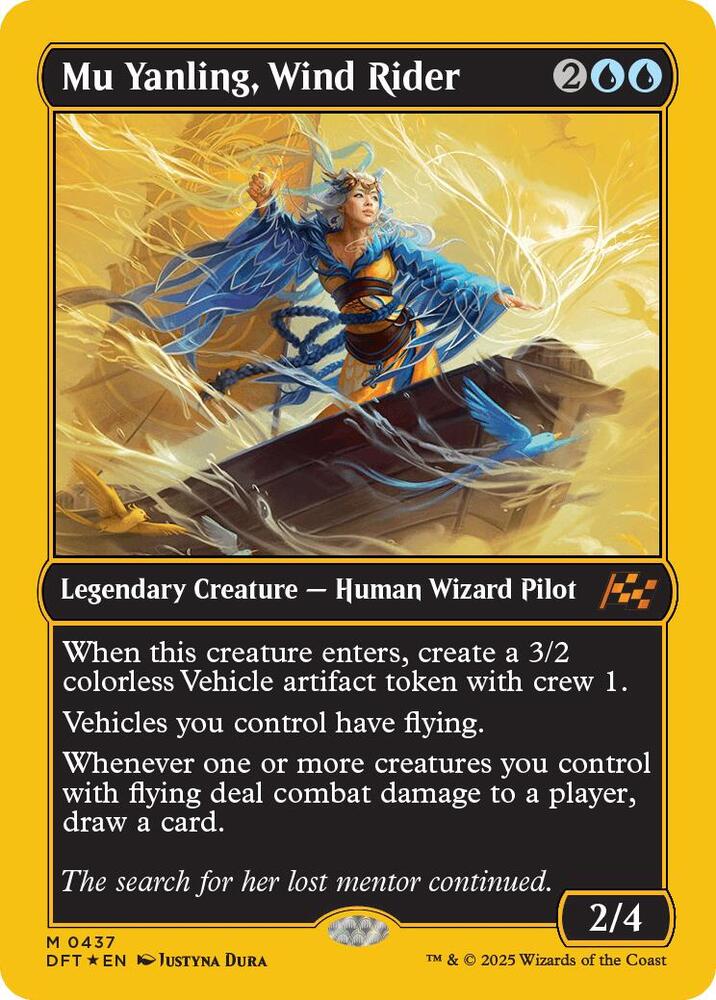 Mu Yanling, Wind Rider 437/291 (Aetherdrift)  - First-Place Foil | Good Games North
