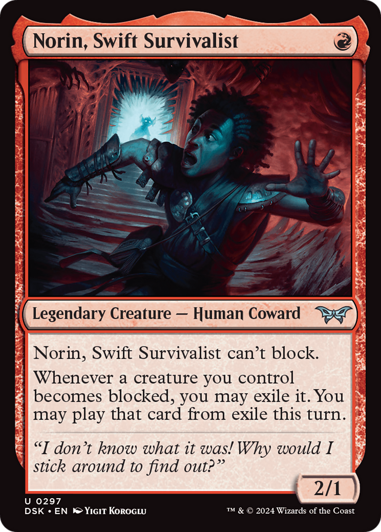 Norin, Swift Survivalist (0297) [Duskmourn: House of Horror] | Good Games North