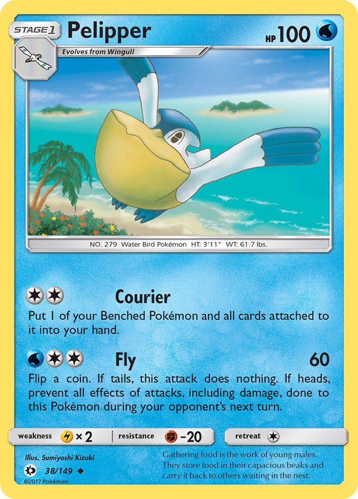 Pelipper (38/149) [Sun & Moon: Base Set] | Good Games North
