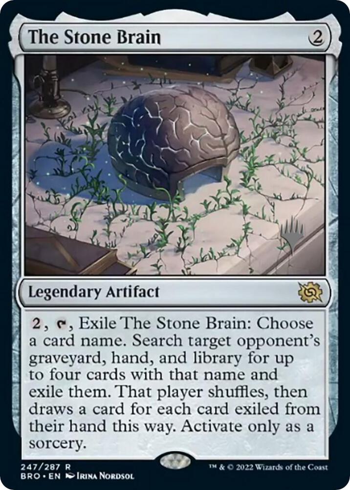 The Stone Brain 247p/169 (Promo Pack: The Brothers' War)  - Foil | Good Games North