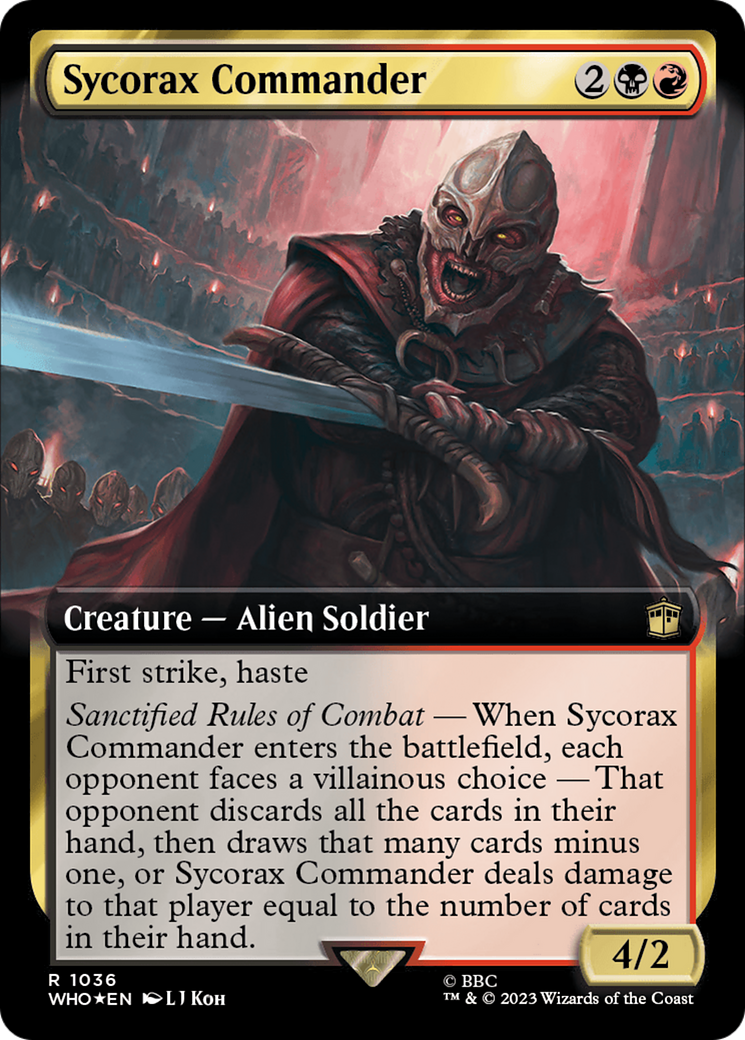 Sycorax Commander (Extended Art) (Surge Foil) [Doctor Who] | Good Games North