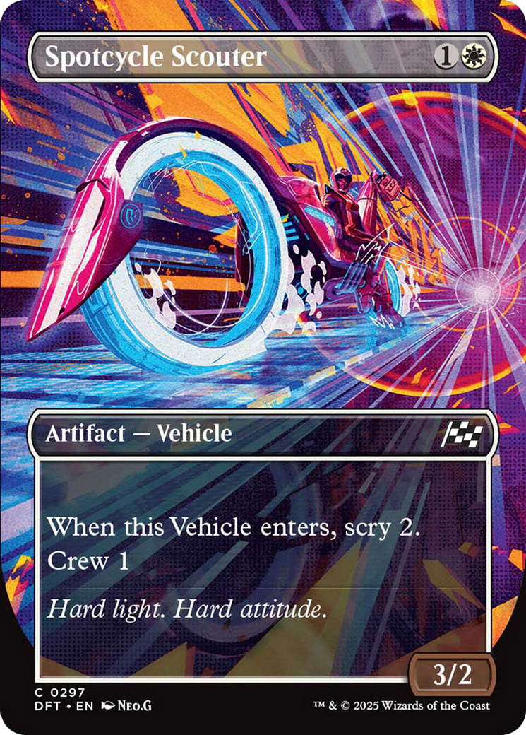 Spotcycle Scouter (Borderless) [Aetherdrift] | Good Games North