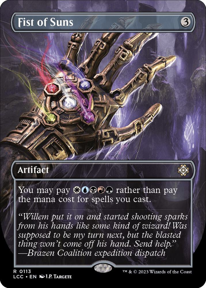 Fist of Suns Borderless (Commander: The Lost Caverns of Ixalan)  - Foil | Good Games North