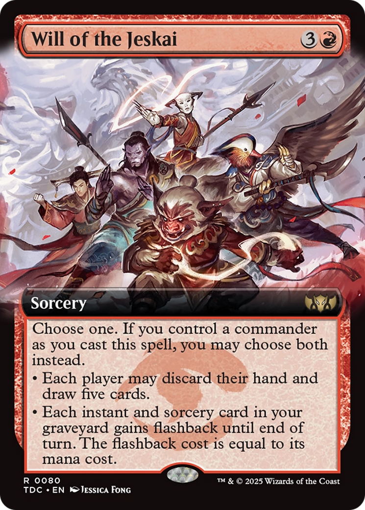 Will of the Jeskai (Extended Art) [Tarkir: Dragonstorm Commander] | Good Games North