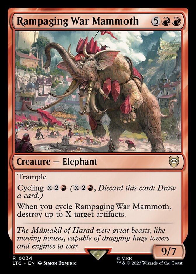 Rampaging War Mammoth (Commander: The Lord of the Rings: Tales of Middle-earth)  | Good Games North