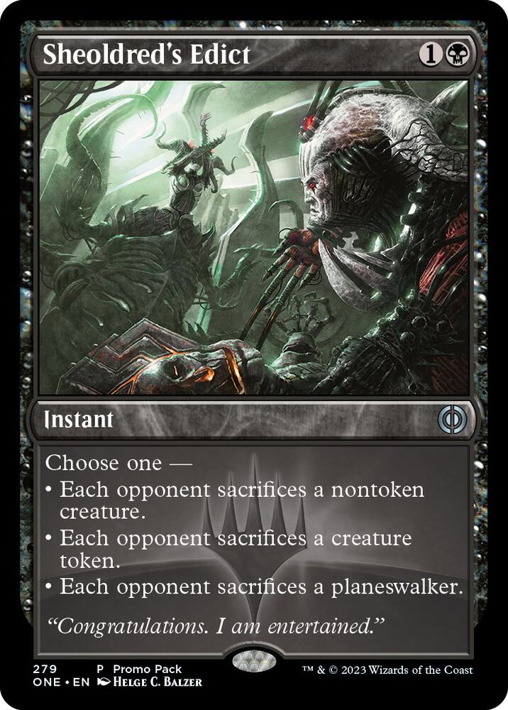 Sheoldreds Edict (Promo Pack: Phyrexia: All Will Be One)  | Good Games North
