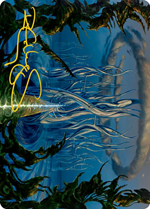 Tanglepool Bridge Art Card (Gold-Stamped Signature) [Modern Horizons 2 Art Series] | Good Games North