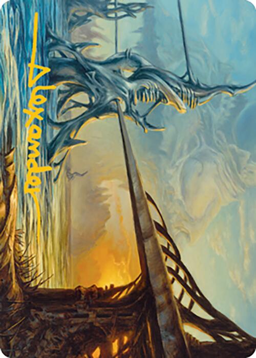 Razortide Bridge Art Card (Gold-Stamped Signature) [Modern Horizons 2 Art Series] | Good Games North
