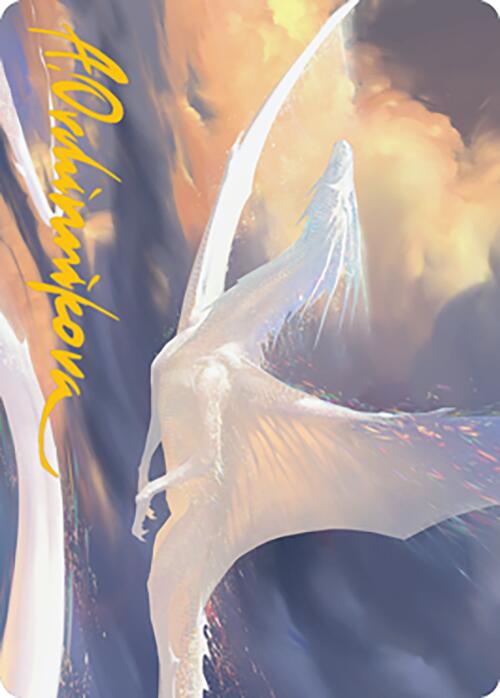 Timeless Dragon Art Card (Gold-Stamped Signature) [Modern Horizons 2 Art Series] | Good Games North