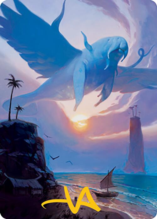 Aeromoeba Art Card (Gold-Stamped Signature) [Modern Horizons 2 Art Series] | Good Games North