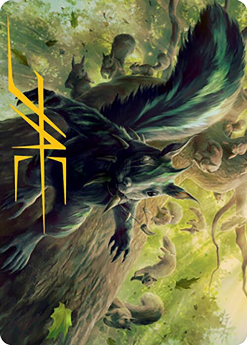 Chatterfang, Squirrel General Art Card (68) (Gold-Stamped Signature) [Modern Horizons 2 Art Series] | Good Games North