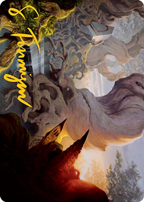 Yavimaya, Cradle of Growth Art Card (Gold-Stamped Signature) [Modern Horizons 2 Art Series] | Good Games North