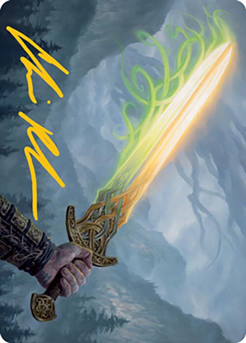 Sword of Hearth and Home Art Card (Gold-Stamped Signature) [Modern Horizons 2 Art Series] | Good Games North