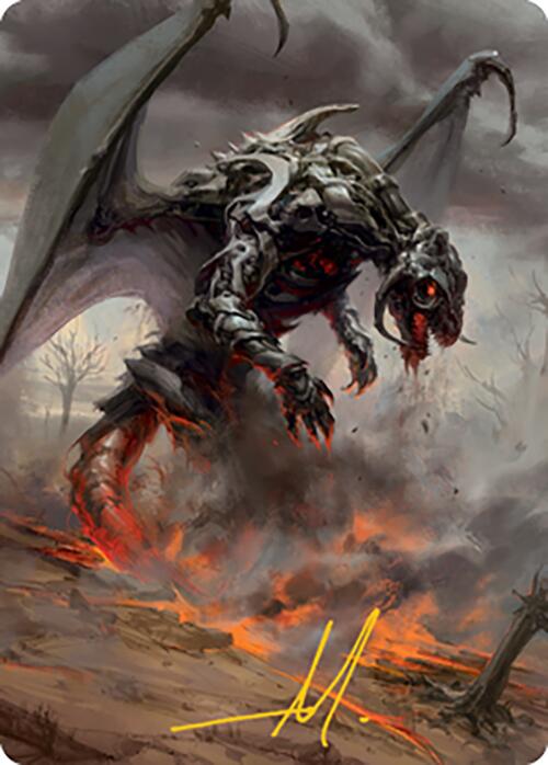 Scion of Draco Art Card (Gold-Stamped Signature) [Modern Horizons 2 Art Series] | Good Games North