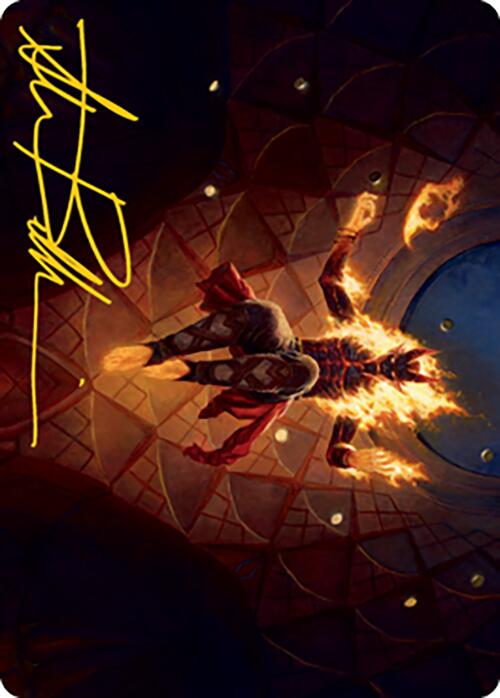 Yusri, Fortune's Flame Art Card (Gold-Stamped Signature) [Modern Horizons 2 Art Series] | Good Games North
