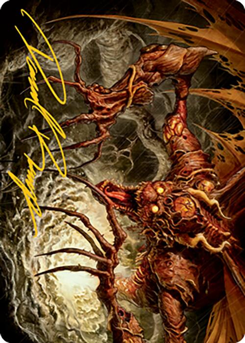 Archfiend of Sorrows Art Card (Gold-Stamped Signature) [Modern Horizons 2 Art Series] | Good Games North