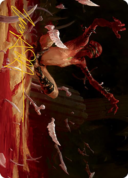 Bone Shards Art Card (Gold-Stamped Signature) [Modern Horizons 2 Art Series] | Good Games North