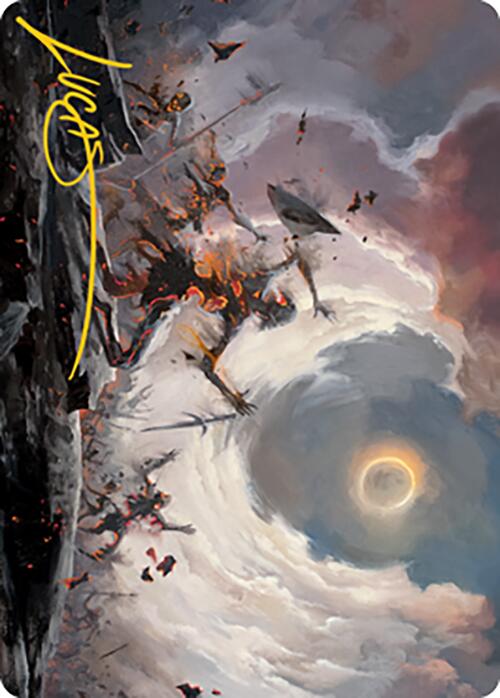 Damn Art Card (Gold-Stamped Signature) [Modern Horizons 2 Art Series] | Good Games North