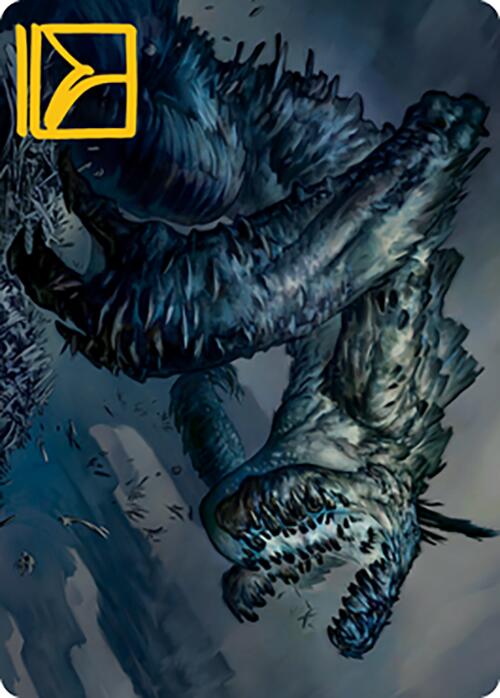 Necrogoyf Art Card (Gold-Stamped Signature) [Modern Horizons 2 Art Series] | Good Games North