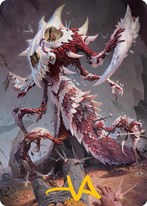 Grist, the Hunger Tide Art Card (56) (Gold-Stamped Signature) [Modern Horizons 2 Art Series] | Good Games North