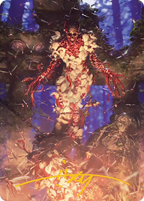 Grist, the Hunger Tide Art Card (55) (Gold-Stamped Signature) [Modern Horizons 2 Art Series] | Good Games North