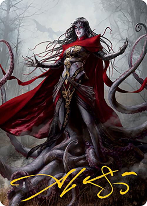Geyadrone Dihada Art Card (53) (Gold-Stamped Signature) [Modern Horizons 2 Art Series] | Good Games North