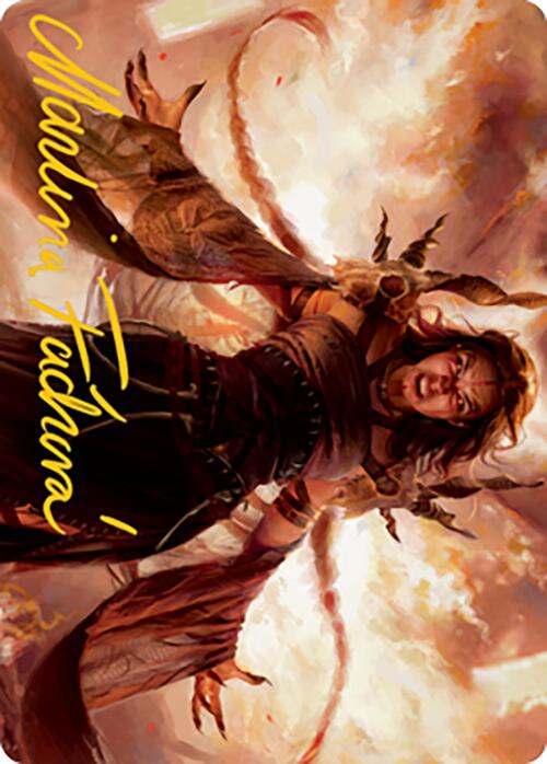 Dragon's Rage Channeler Art Card (Gold-Stamped Signature) [Modern Horizons 2 Art Series] | Good Games North