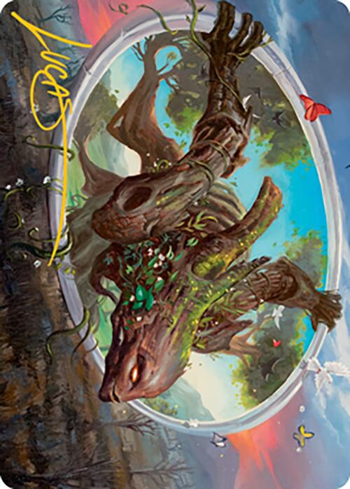 Gaea's Will Art Card (Gold-Stamped Signature) [Modern Horizons 2 Art Series] | Good Games North