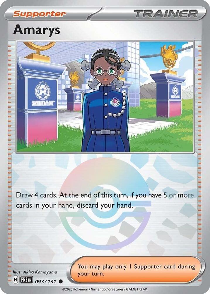 Amarys (093/131) (Poke Ball Pattern) [Scarlet & Violet: Prismatic Evolutions] | Good Games North