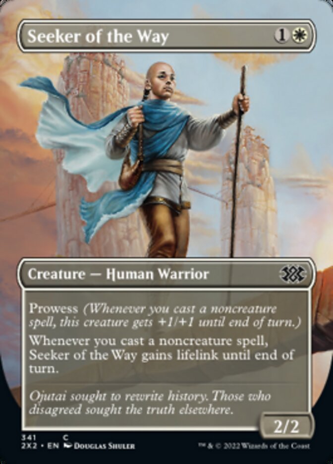 Seeker of the Way (Borderless Alternate Art) [Double Masters 2022] | Good Games North