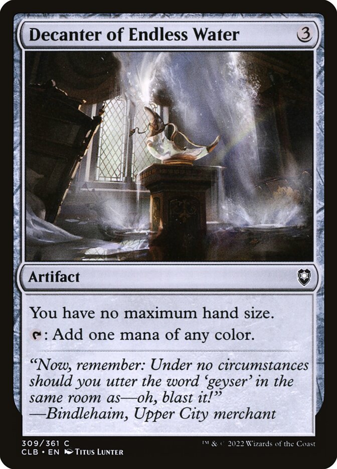 Decanter of Endless Water (Commander Legends: Battle for Baldur's Gate)  - Foil | Good Games North