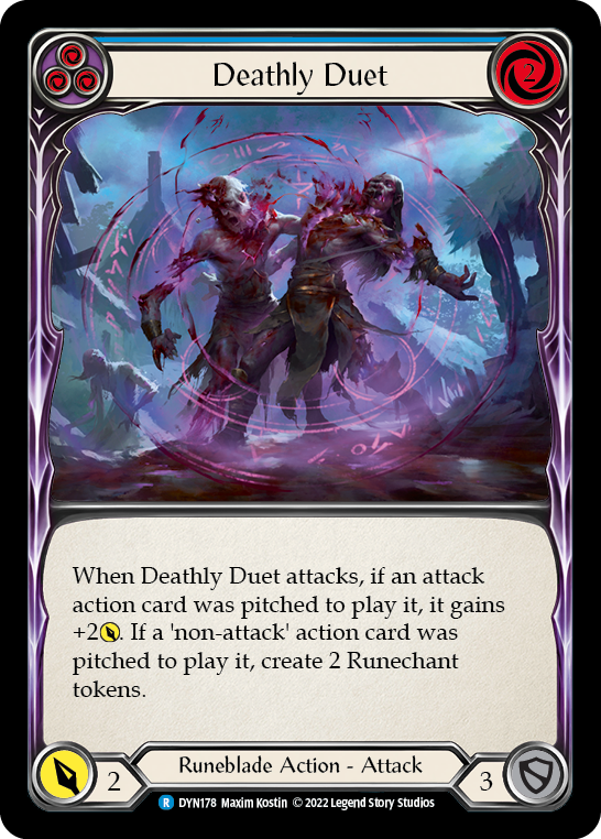 Deathly Duet (Blue) [DYN178] (Dynasty)  Rainbow Foil | Good Games North
