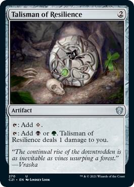 Talisman of Resilience (Commander 2021)  | Good Games North