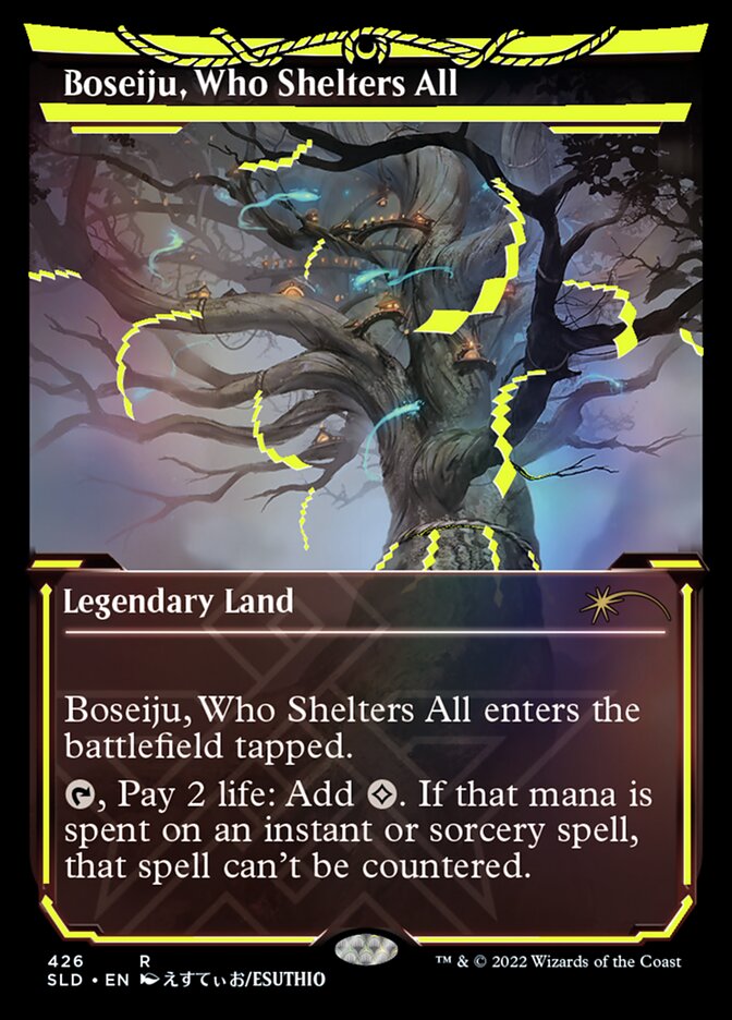 Boseiju, Who Shelters All (Neon Ink Yellow) [Secret Lair Drop Series] | Good Games North