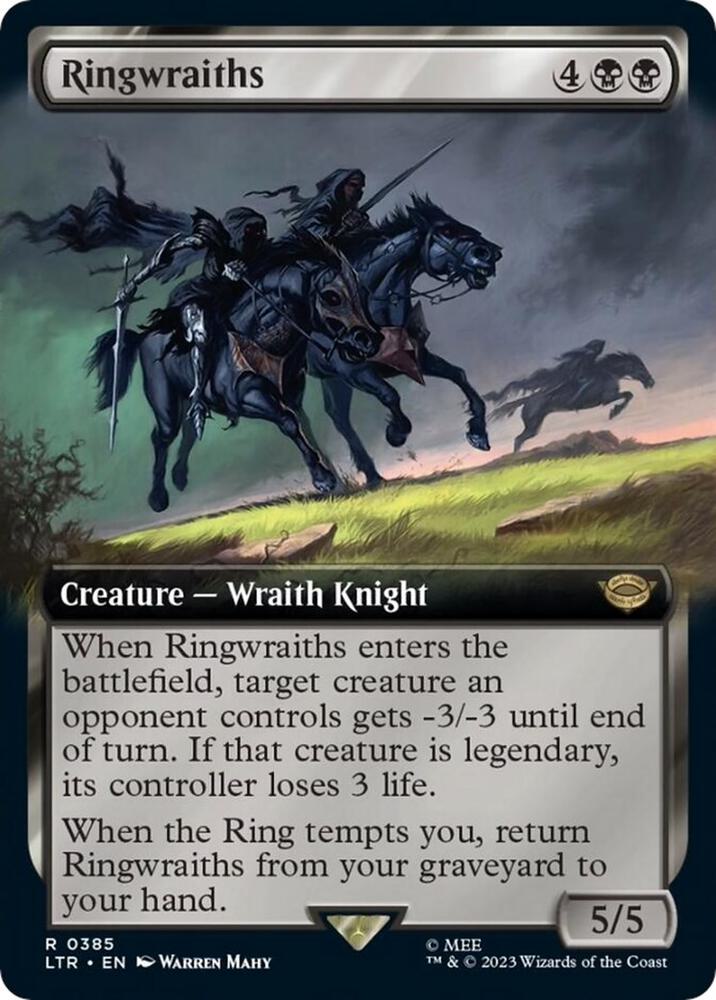 Ringwraiths 385 (Universes Beyond: The Lord of the Rings: Tales of Middle-earth)  - Extended Art | Good Games North