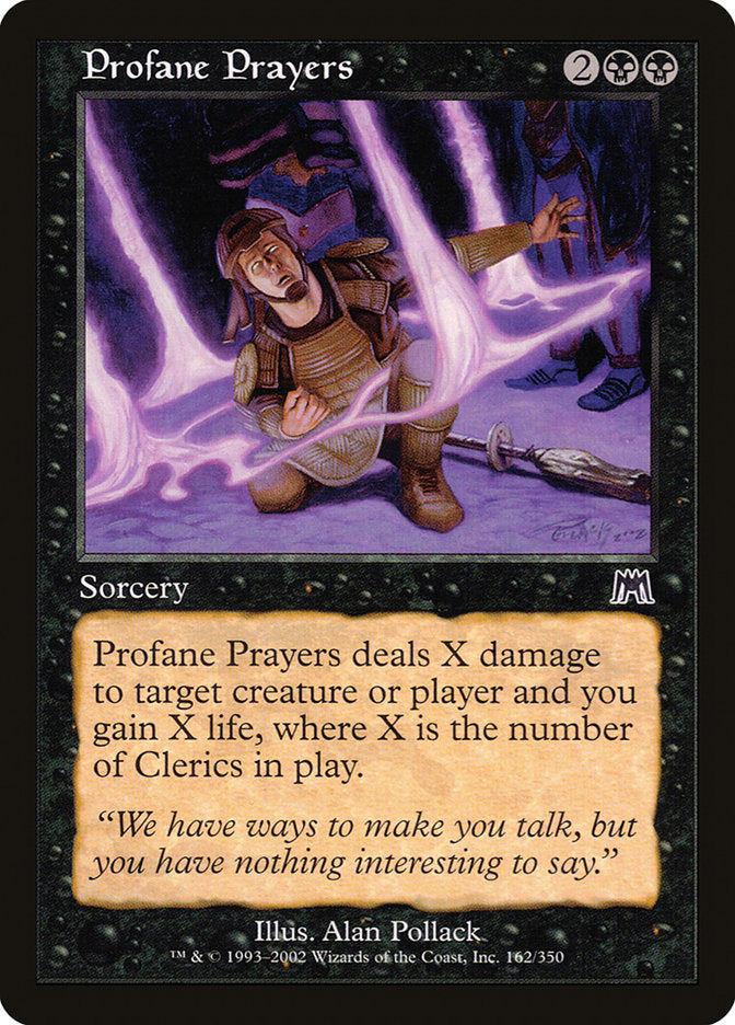 Profane Prayers 162/350 (Onslaught)  | Good Games North