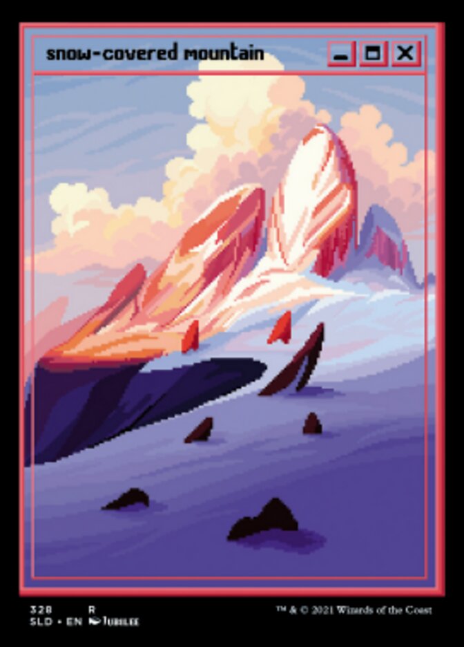 Snow-Covered Mountain (Foil Etched) [Secret Lair Drop Series] | Good Games North