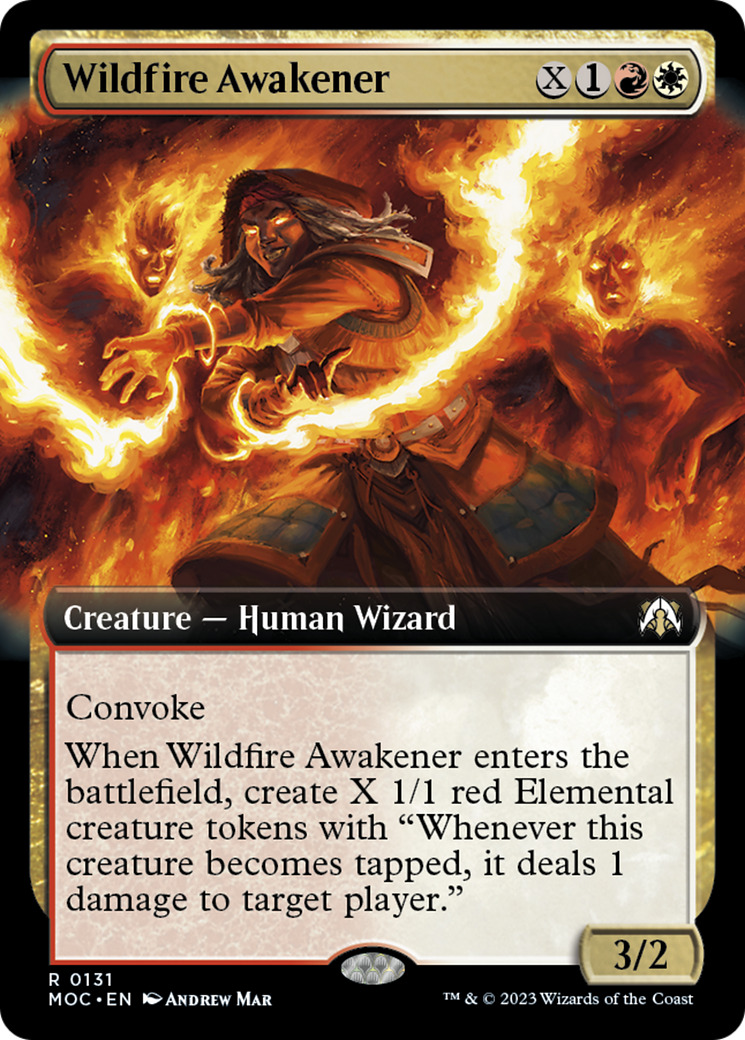 Wildfire Awakener (Extended Art) [March of the Machine Commander] | Good Games North