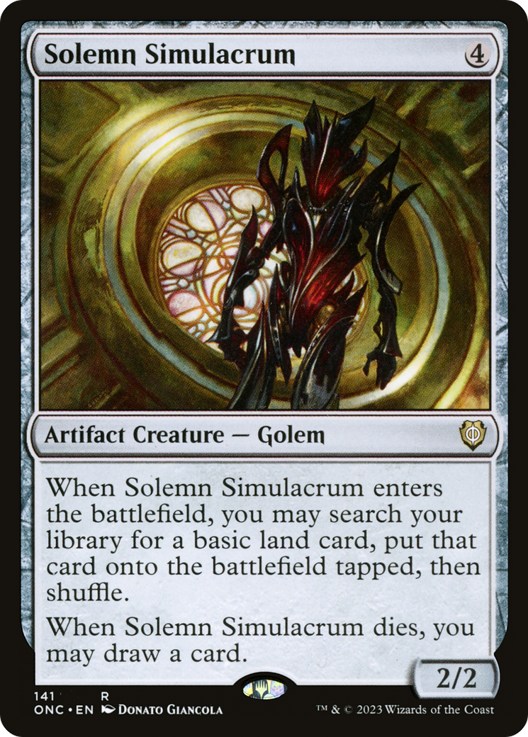 Solemn Simulacrum [Phyrexia: All Will Be One Commander] | Good Games North