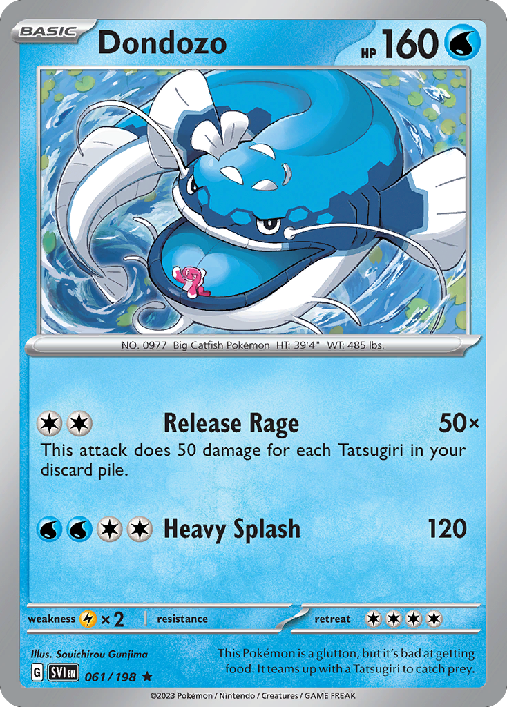 Dondozo (061/198) (Line Holo) [Scarlet & Violet: Base Set] | Good Games North