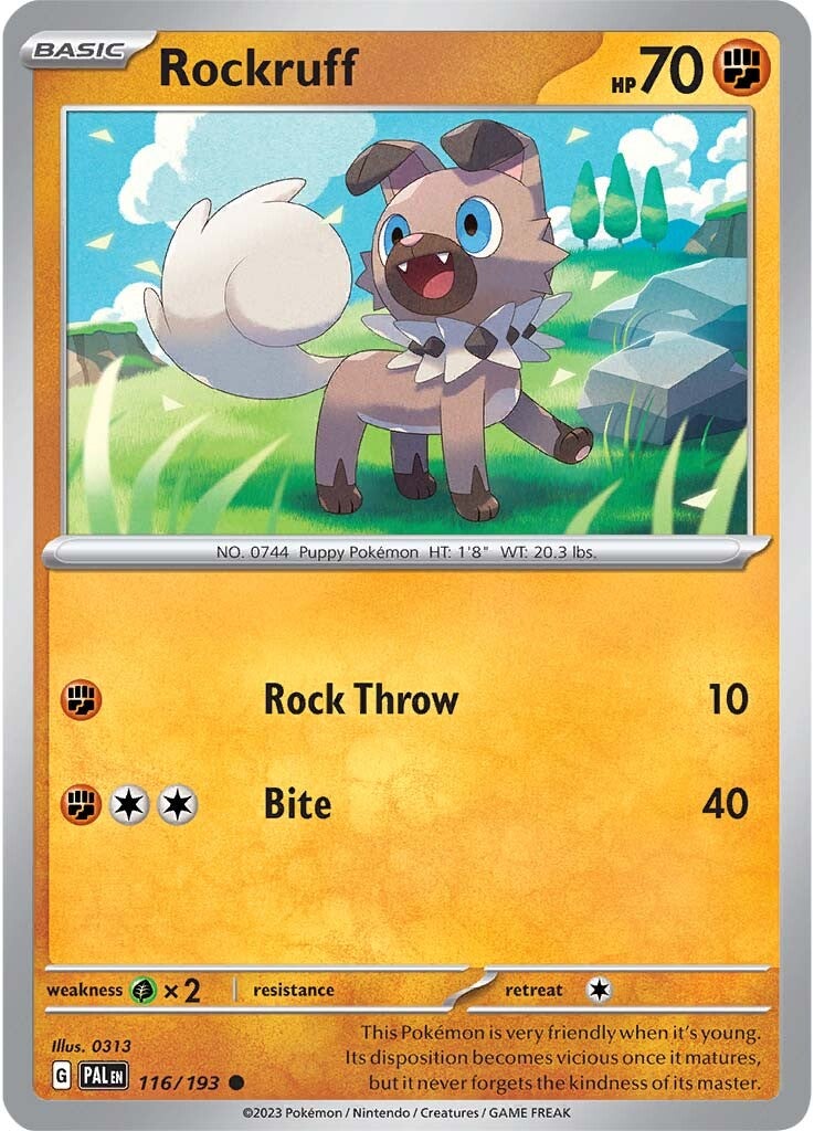 Rockruff (116/193) [Scarlet & Violet: Paldea Evolved] | Good Games North